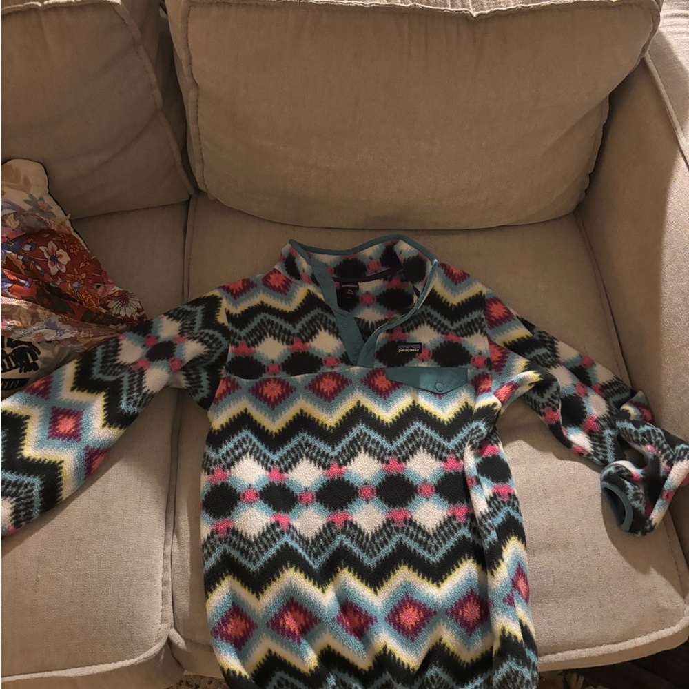 Patagonia Kids Multicolor Zigzag Sweatshirt